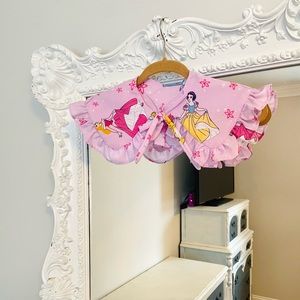 New York Couture Reconstructed VINTAGE Pink Princesses Ruffle Handmade Collar